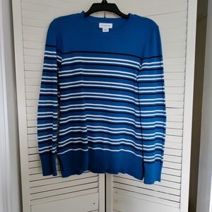NWT Blue Striped Sweater